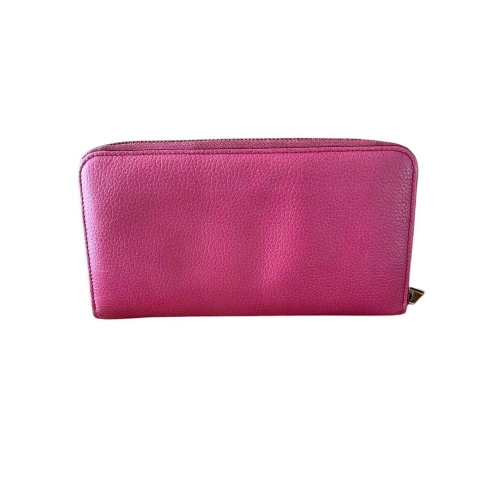 Chloé Continental Pink Pebbled Leather Zippy Wallet with COA. EUC! - Picture 2 of 10